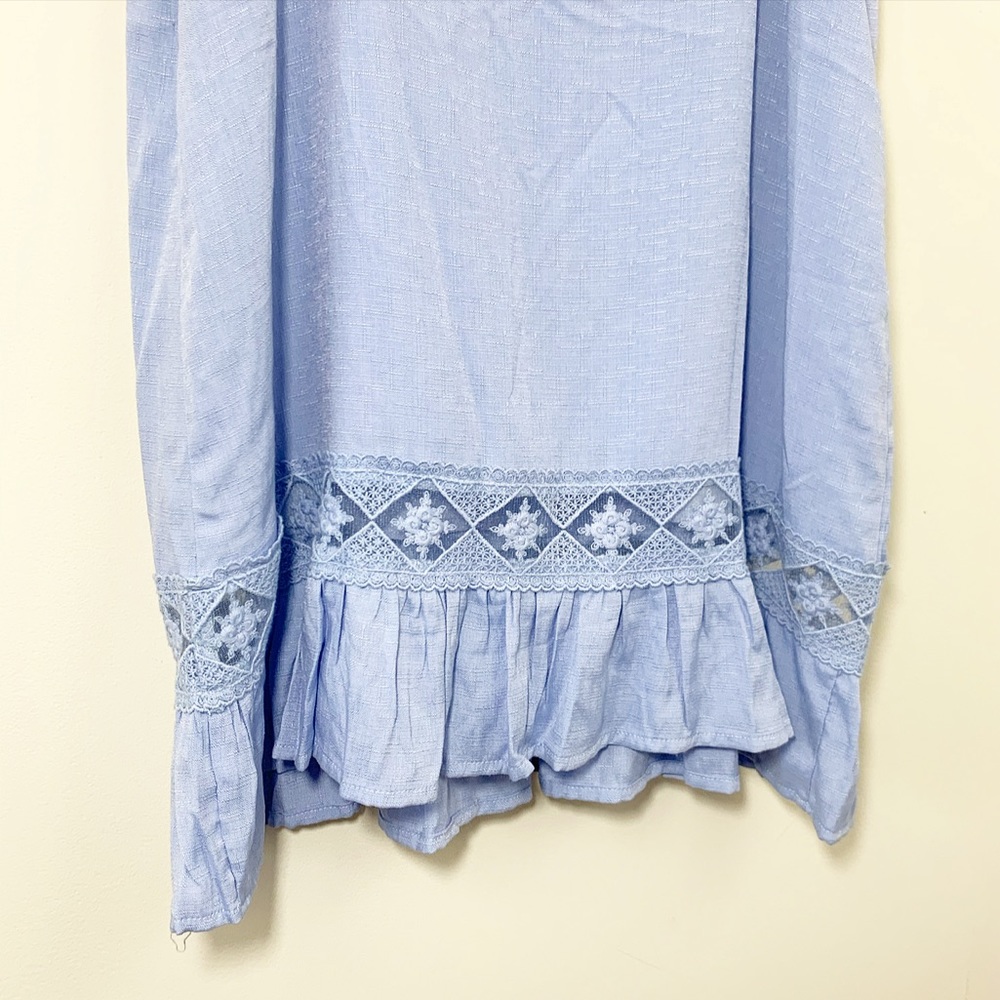 'Sweet Pea' Button Up Ruffle Dress - Picture 4 of 4